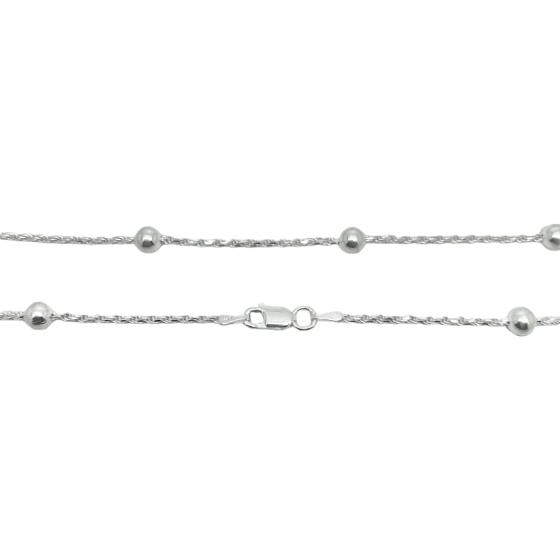 Cadena cordón con bolitas Plata Italiana 925 - Metalli - Default Title - Perfumisimo